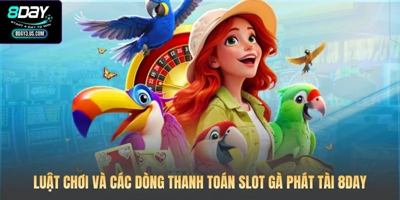 Luật chơi và các dòng thanh toán Slot Gà Phát Tài 8DAY